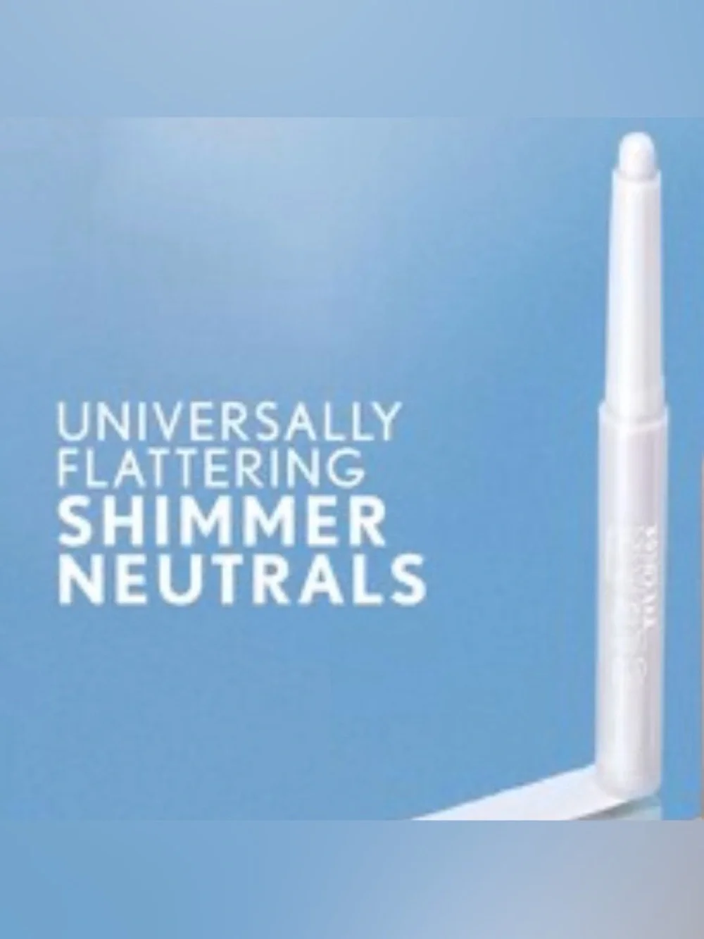 CoverGirl Clean Eye Color Eyeshadow Stick Icy Frost Shimmer White Full Size, New
